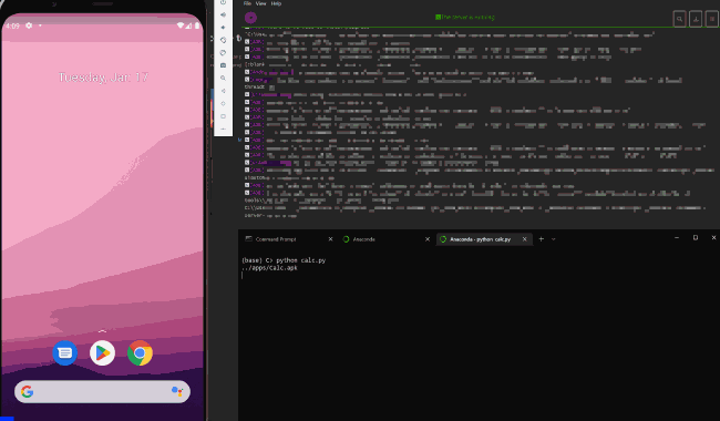 Python Automation Android Calculator